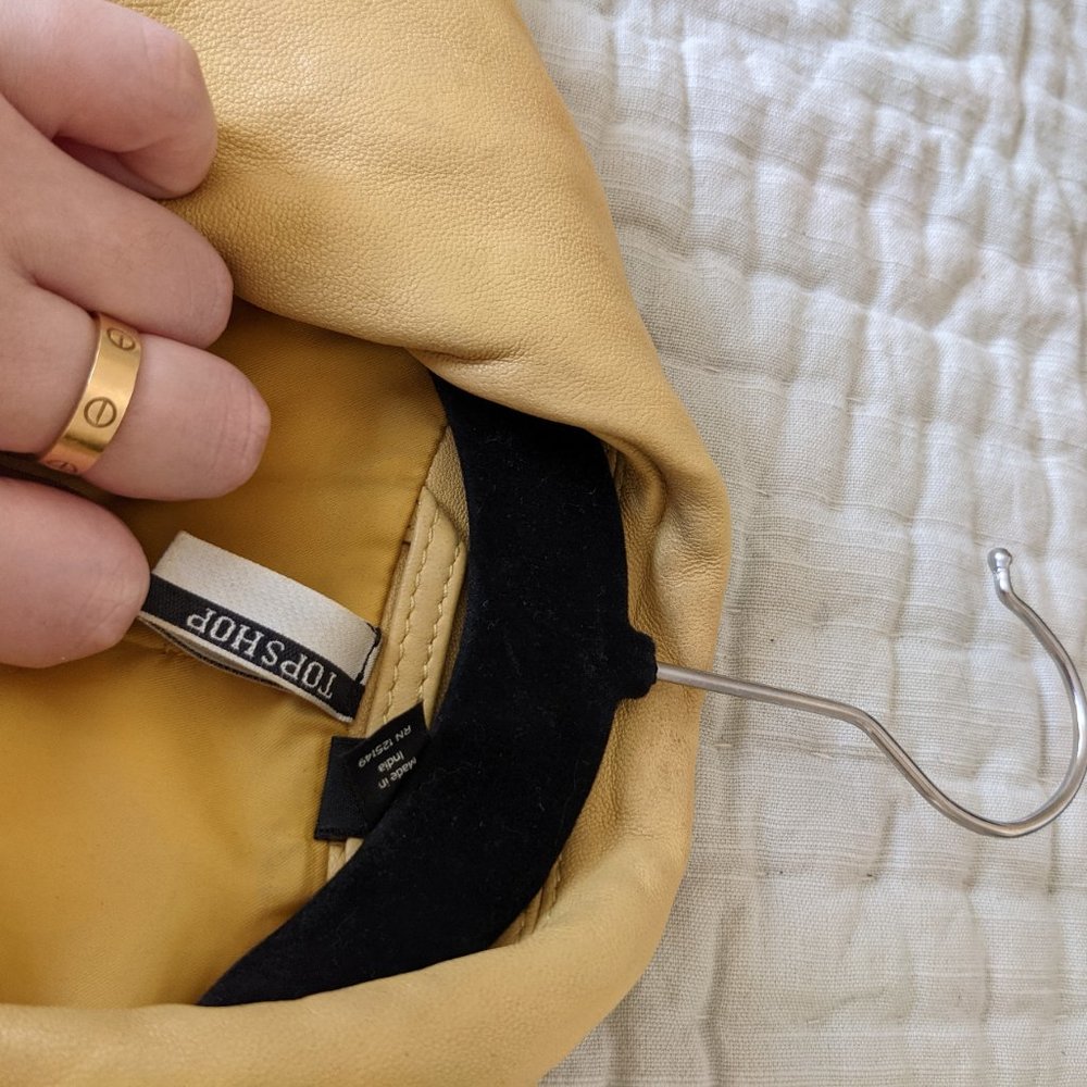 Topshop Strobe Leather Jacket - image 3